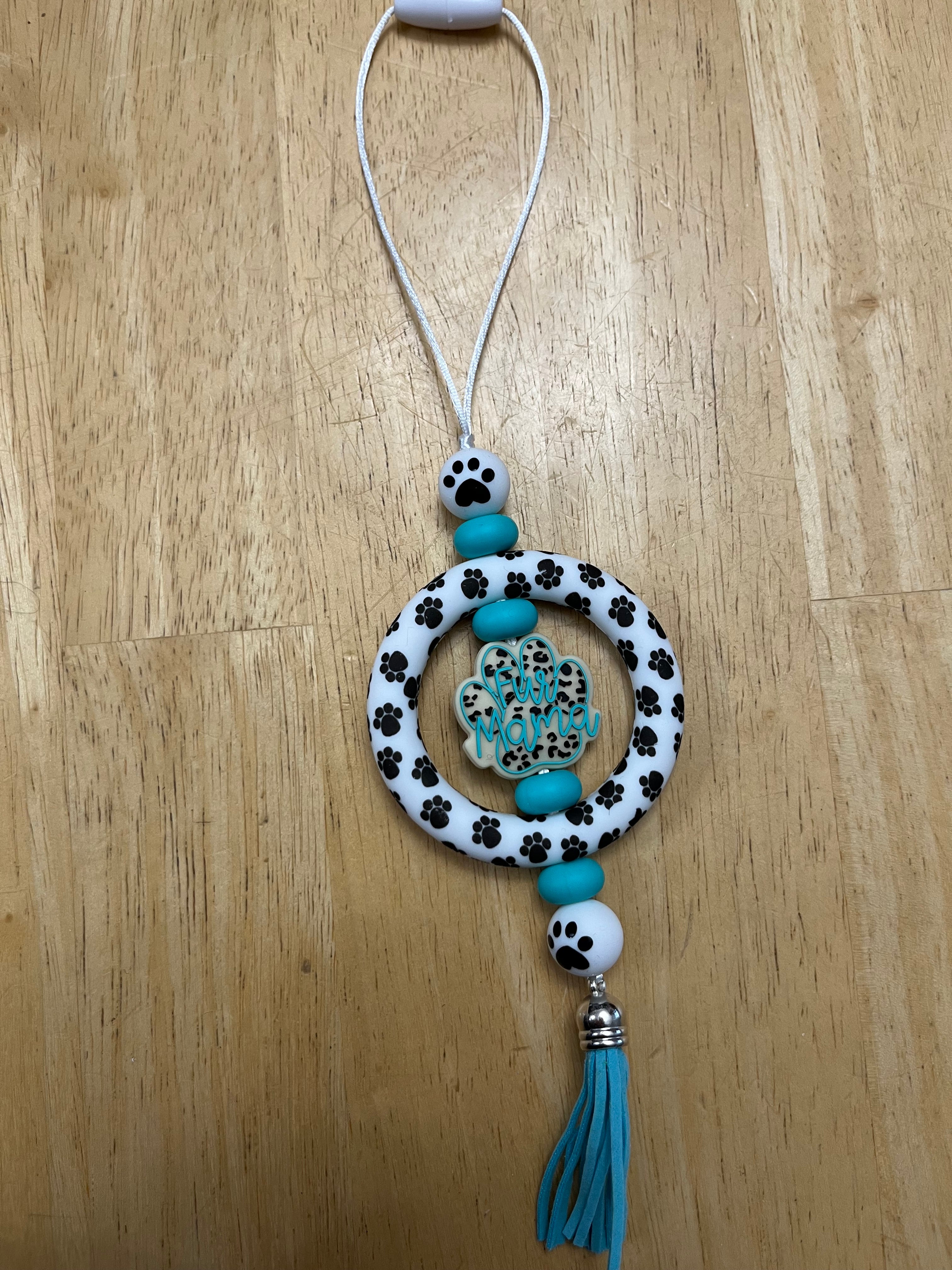 Fur Mama Reerview Mirror Hanger